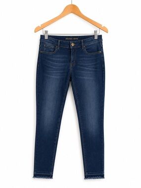 Michael Kors Izzy Skinny Jeans | Medium Wash | Raw Hem | Size 2